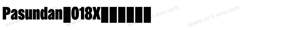 Pasundan-018X字体转换