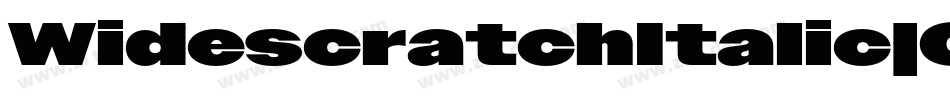 WidescratchItalic-043X字体转换