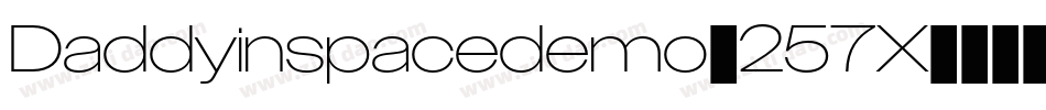Daddyinspacedemo-257X字体转换