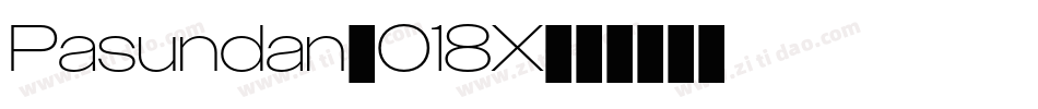 Pasundan-018X字体转换