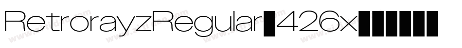 RetrorayzRegular-426x字体转换