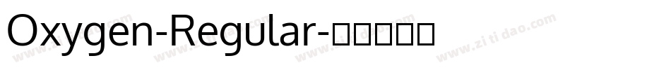 Oxygen-Regular字体转换
