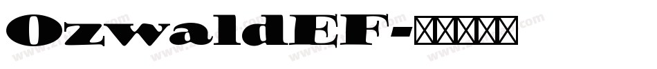 OzwaldEF字体转换