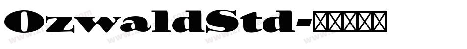 OzwaldStd字体转换