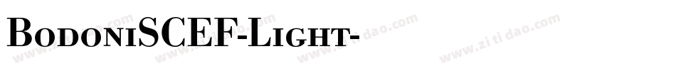 BodoniSCEF-Light字体转换