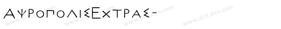 AcropolisExtras字体转换