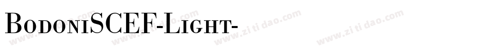BodoniSCEF-Light字体转换