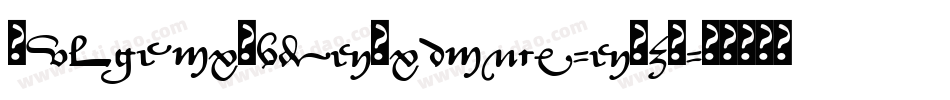 AntiqueNo14Regular-4BpW字体转换
