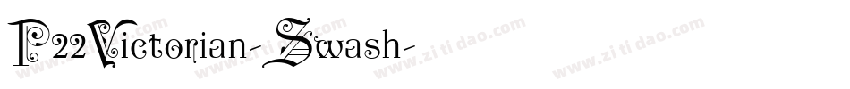 P22Victorian-Swash字体转换