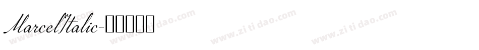MarcelItalic字体转换