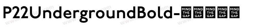 P22UndergroundBold字体转换
