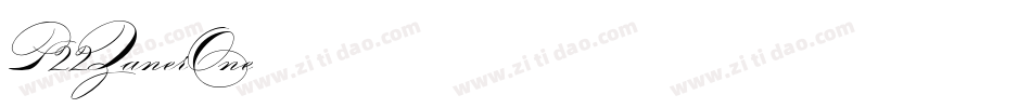 P22ZanerOne字体转换