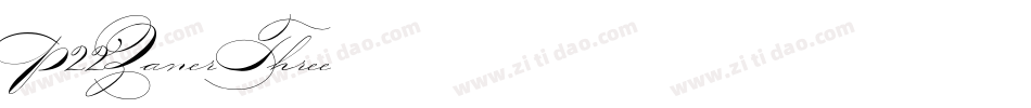 P22ZanerThree字体转换