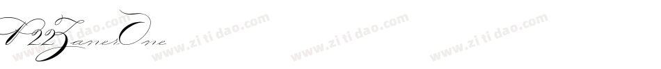 P22ZanerOne字体转换
