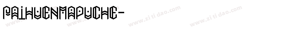PaihuenMapuche字体转换