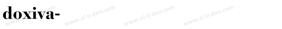 doxiva字体转换