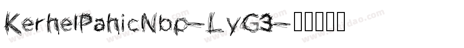 KernelPanicNbp-LyG3字体转换