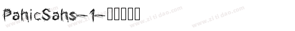 PanicSans-1字体转换