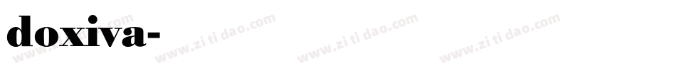 doxiva字体转换
