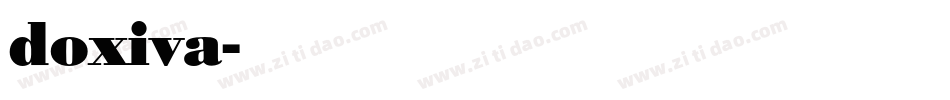 doxiva字体转换