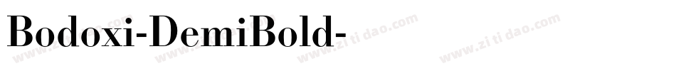 Bodoxi-DemiBold字体转换