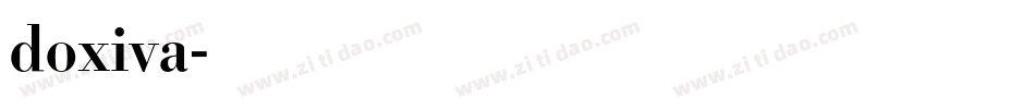 doxiva字体转换