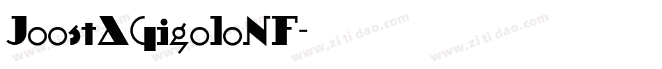 JoostAGigoloNF字体转换