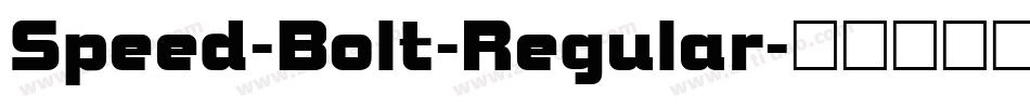 Speed-Bolt-Regular字体转换