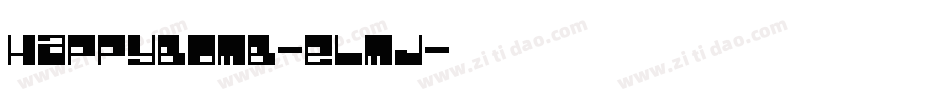 HappyBomb-ElMj字体转换