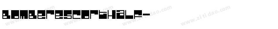 bomberescorthalf字体转换