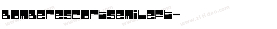 bomberescortsemileft字体转换