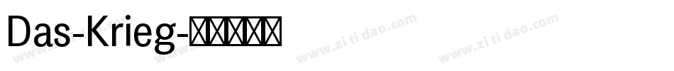 Das-Krieg字体转换