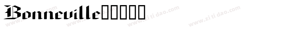 Bonneville字体转换