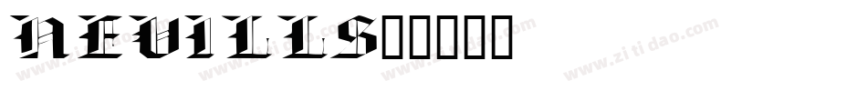 NEVILLS字体转换