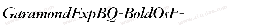 GaramondExpBQ-BoldOsF字体转换