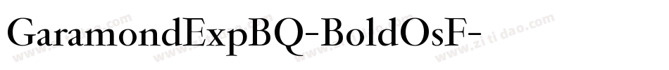 GaramondExpBQ-BoldOsF字体转换