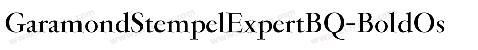 GaramondStempelExpertBQ-BoldOsF字体转换