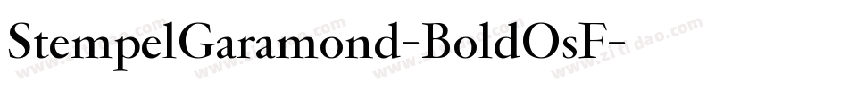 StempelGaramond-BoldOsF字体转换