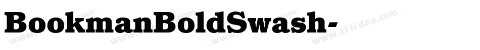 BookmanBoldSwash字体转换