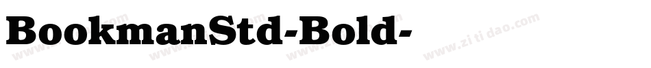 BookmanStd-Bold字体转换