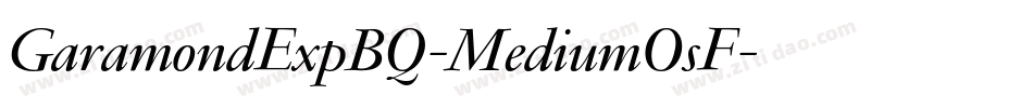 GaramondExpBQ-MediumOsF字体转换