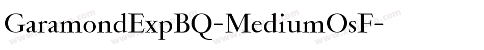 GaramondExpBQ-MediumOsF字体转换
