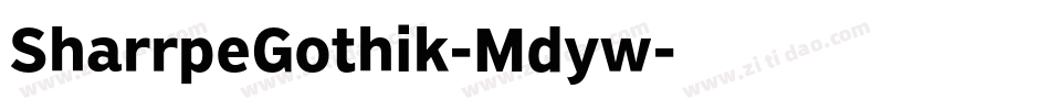 SharrpeGothik-Mdyw字体转换