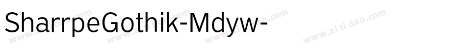 SharrpeGothik-Mdyw字体转换