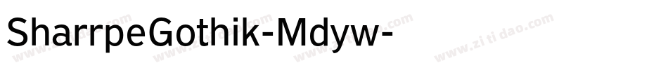 SharrpeGothik-Mdyw字体转换
