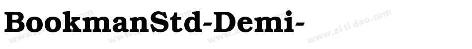 BookmanStd-Demi字体转换
