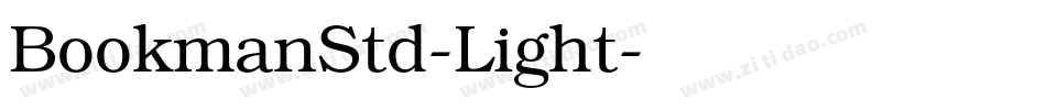 BookmanStd-Light字体转换