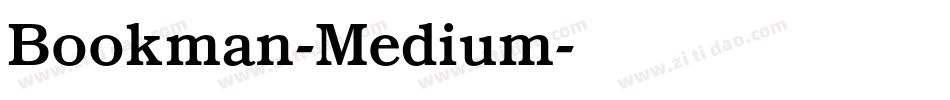 Bookman-Medium字体转换