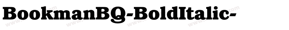 BookmanBQ-BoldItalic字体转换