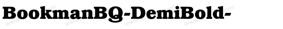 BookmanBQ-DemiBold字体转换